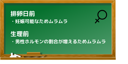 排卵日前と生理前に性欲が強くなる仕組み